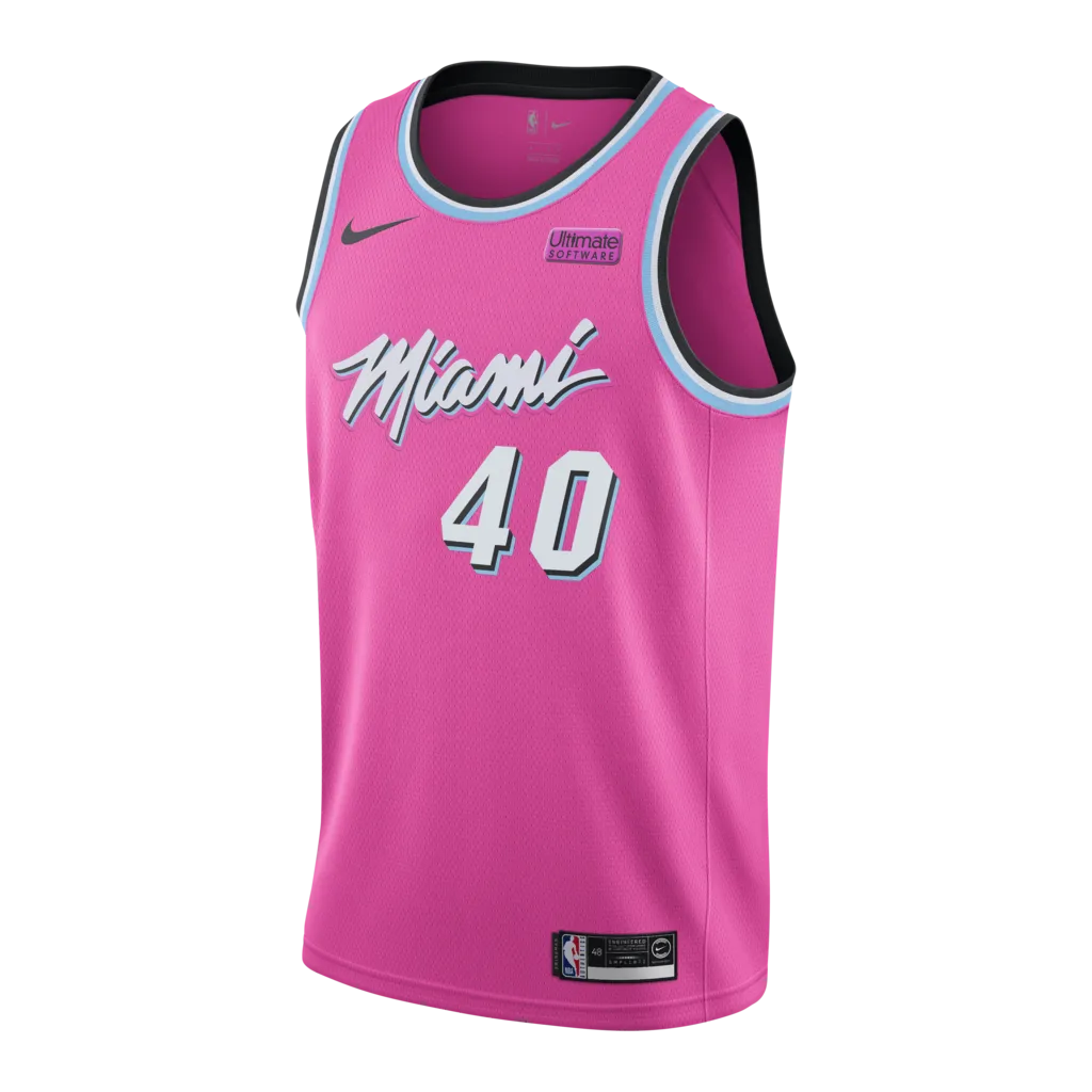 Udonis Haslem Nike Sunset Vice Swingman Jersey  Pink