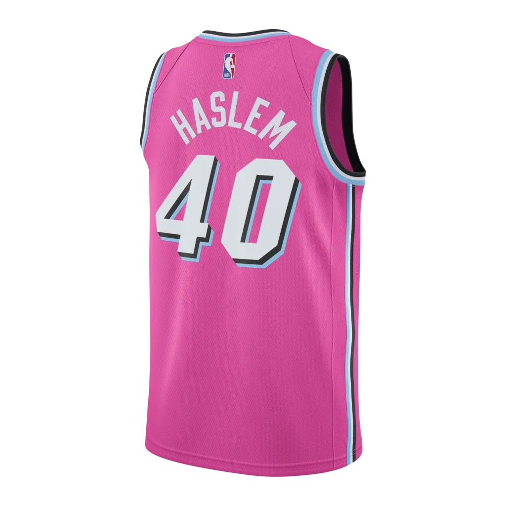 Udonis Haslem Nike Sunset Vice Swingman Jersey  Pink