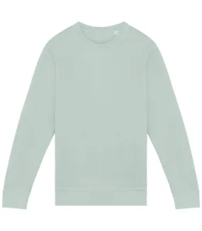 Unisex adult french terry sweatshirt washed jade green Native Spirit