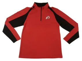 Utah Utes Colosseum Red 1/4 Zip Performance Long Sleeve Collared Pullover (L)