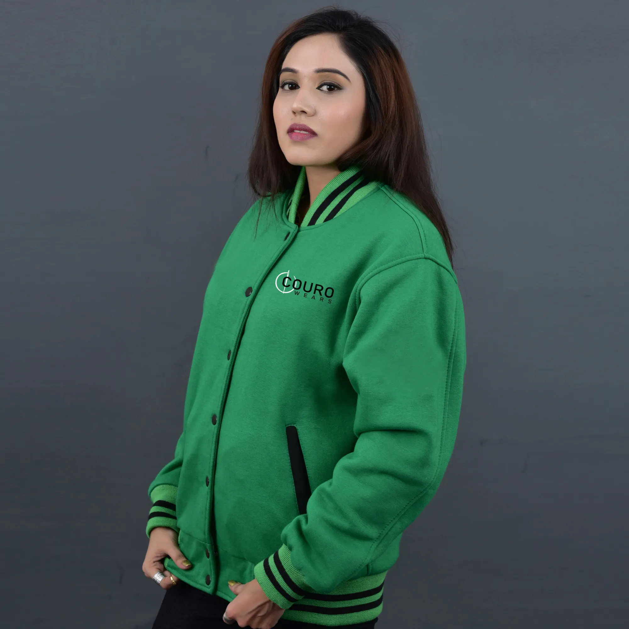 Varsity Jacket Cotton Fleece - Couro Wears