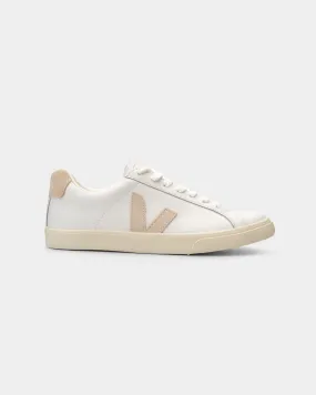 Veja Ladies Esplar Logo Leather Sneaker EO0202335A Extra White Sable