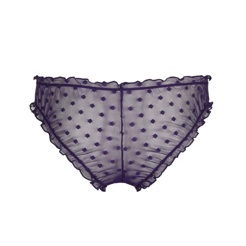 violet Brazilian thong- Lingerie Unas1 Discounts- 2024- Madrid-new-york