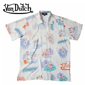 Von Dutch  |Tropical Patterns Unisex Street Style Cotton Short Sleeves