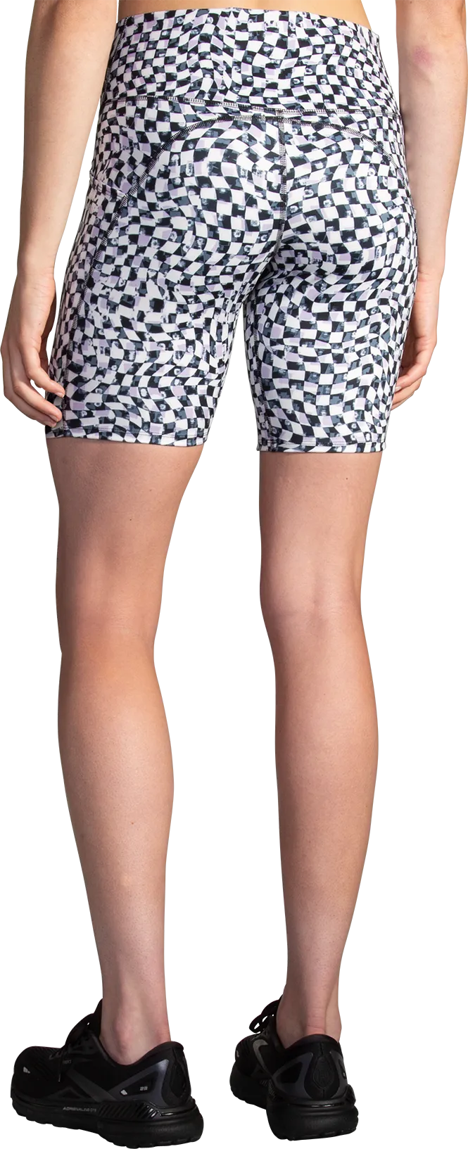 Women’s Spark 8” Short Tights (004 - Speed Check Black/White)