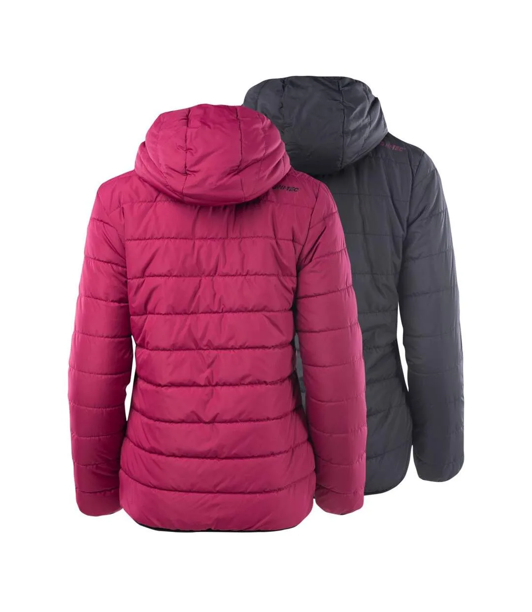 Womens/ladies haimo padded jacket beet red/black Hi-Tec