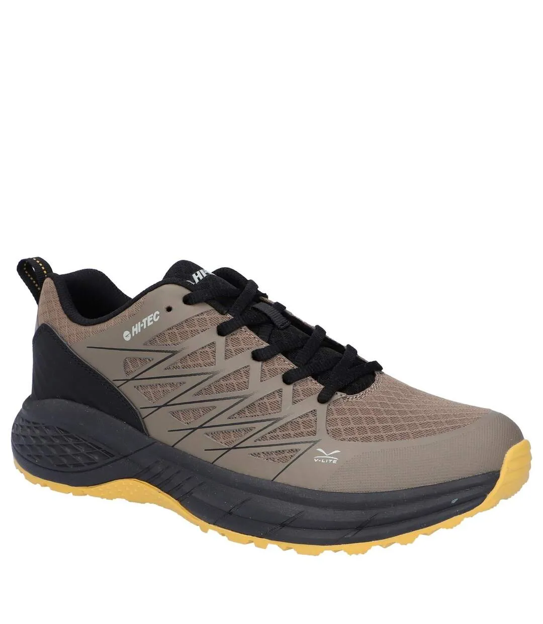 Womens/ladies trail destroyer trainers olive/black/golden spice Hi-Tec