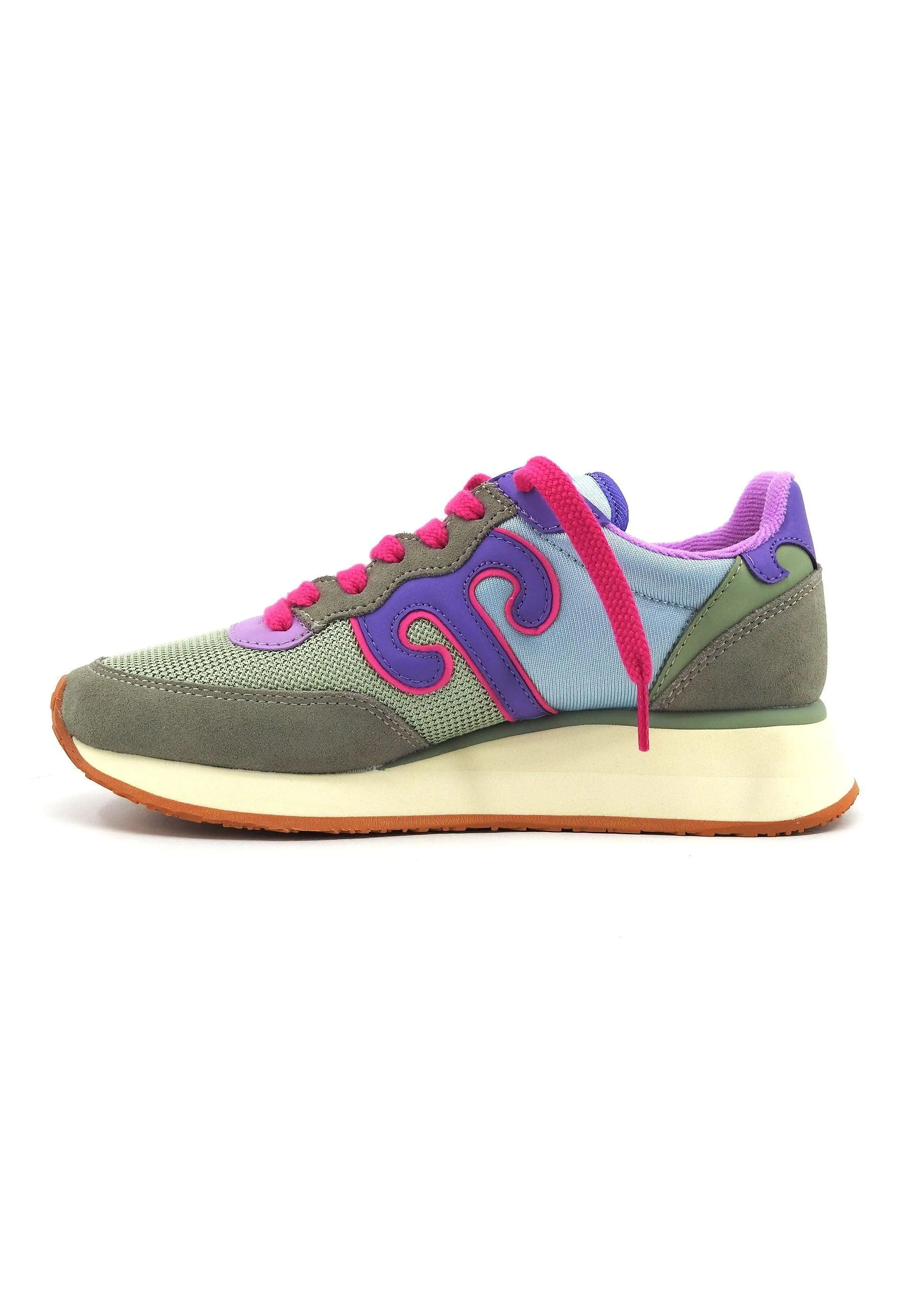 WUSHU Master Sport Sneaker Donna Azzurro Verde Viola MS302