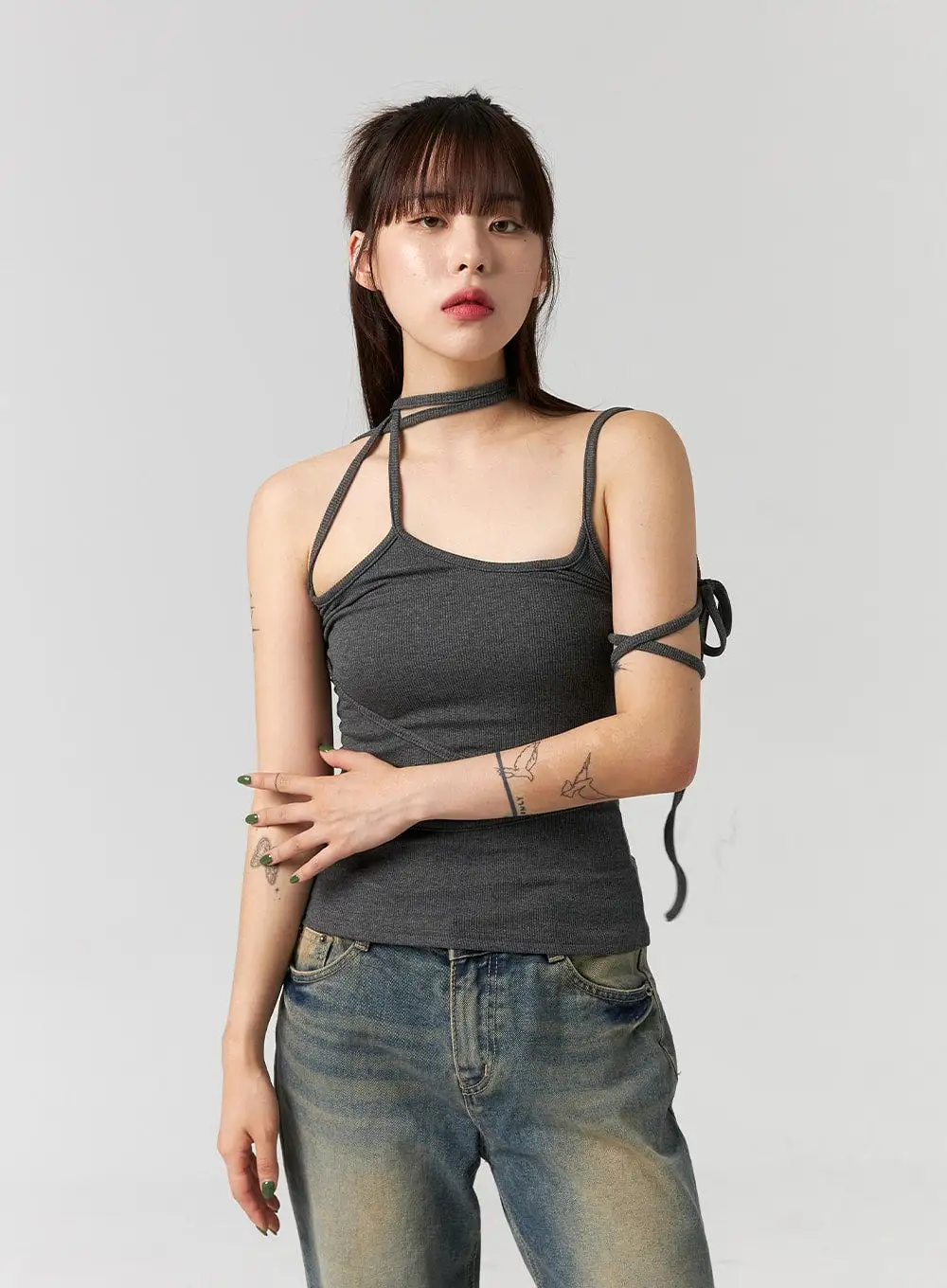 X-Strap Slim Sleeveless Top CG331