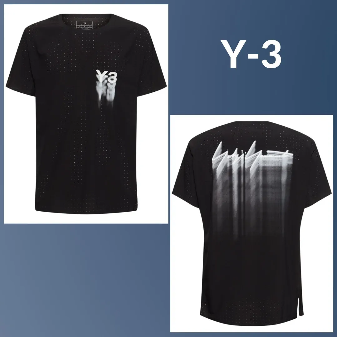 Y-3  |Plain Short Sleeves Logo Designers T-Shirts