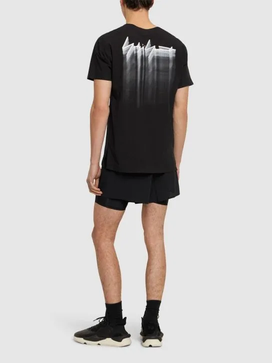 Y-3  |Plain Short Sleeves Logo Designers T-Shirts