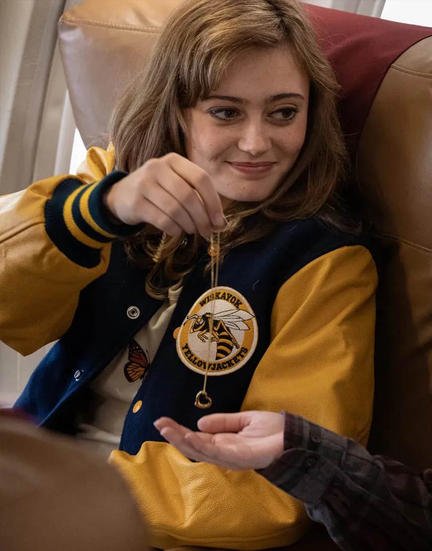 Yellowjackets 2021 Ella Purnell Varsity Jacket | Jackie Bomber Jacket