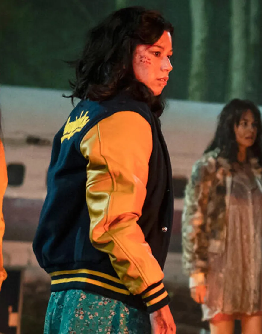 Yellowjackets 2021 Ella Purnell Varsity Jacket | Jackie Bomber Jacket