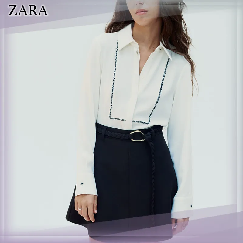 ZARA  |Office Style Elegant Style Shirts & Blouses